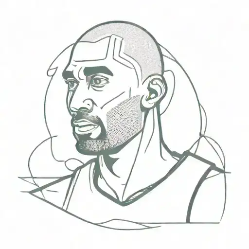 kobe bryant logo tattoo design idea