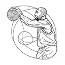 kobe bryant logo tattoo design idea