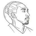 kobe bryant logo surrounded tattoo design idea