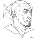 kobe bryant logo surrounded tattoo design idea