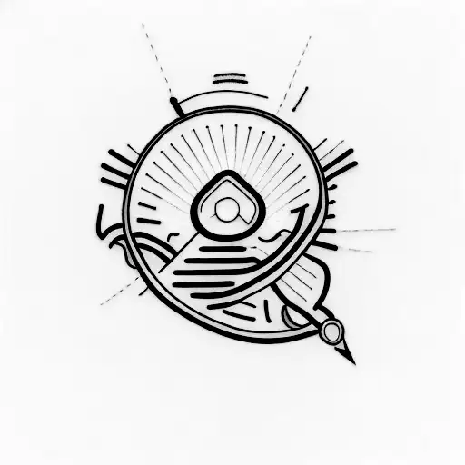 minimalistic tattoo related to type 1 diabetes tattoo design idea