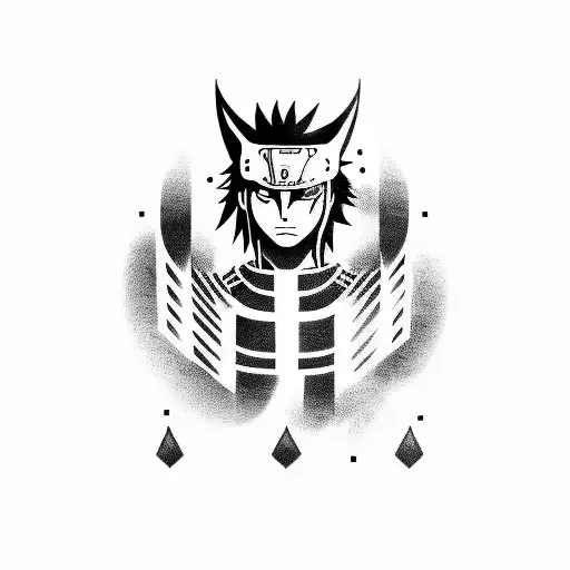 sasuke curse mark not on face tattoo design idea