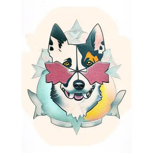 australian cattle dog tattoo design idea