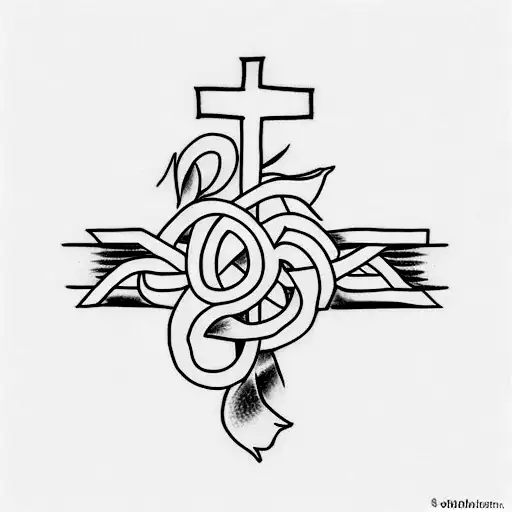 small cross with words Jeremiah 29:11  tattoo design idea