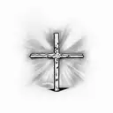 small cross with words Jeremiah 29:11  tattoo design idea