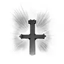 small cross with words Jeremiah 29:11  tattoo design idea