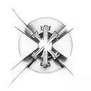 small cross with words Jeremiah 29:11  tattoo design idea
