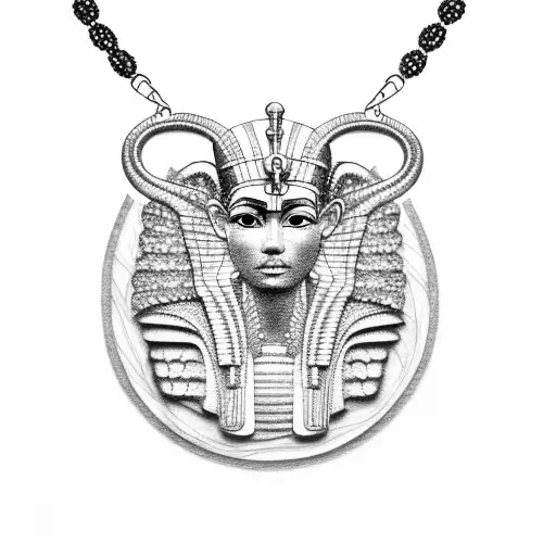 EGYPTIAN NECKLACE tattoo design idea