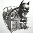 Batman gotham city tattoo design idea