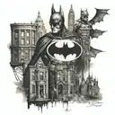 Batman gotham city tattoo design idea