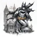 Batman gotham city tattoo design idea