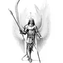 Saint Michael tattoo design idea