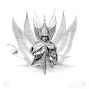 Saint Michael tattoo design idea