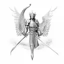 Saint Michael tattoo design idea