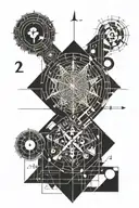 prime number theory equations forming tattoo design idea