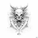 pain tattoo design idea