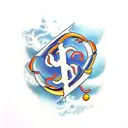 3 interlocking letter c's tattoo design idea