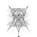 diamond and emerald birthstone  tattoo design idea