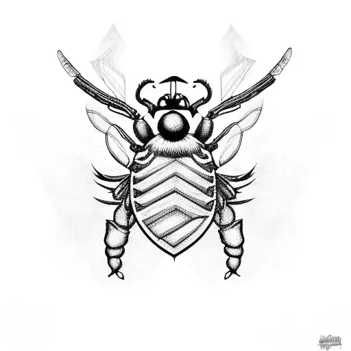 wu-tang killa beez tattoo design idea