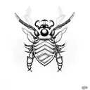 wu-tang killa beez tattoo design idea