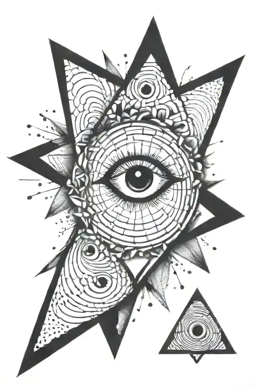 alex greay geometric spiral eye inside tattoo design idea