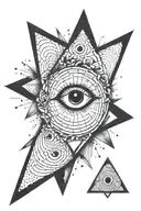 alex greay geometric spiral eye inside tattoo design idea