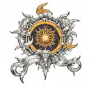 Sol Invictus tattoo design idea