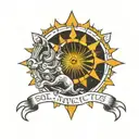 Sol Invictus tattoo design idea