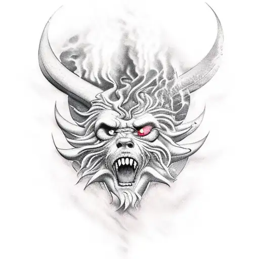 god taking me to hell tattoo design idea