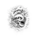 god taking me to hell tattoo design idea