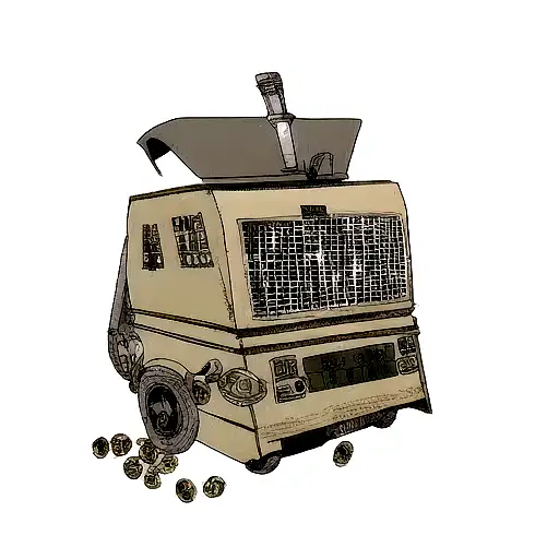 trash polka style Resident Evil theme  tattoo design idea