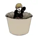 trash polka style Resident Evil theme  tattoo design idea