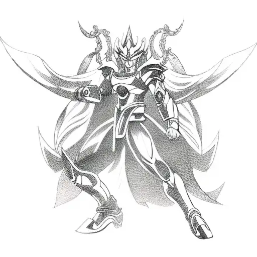 gemini ghost saint seiya tattoo design idea