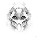 gemini ghost tattoo design idea