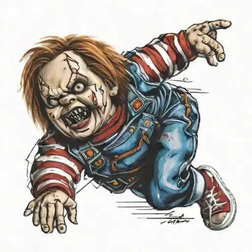 picture of chucky tattoo design idea