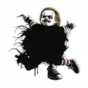 chucky tattoo design idea