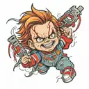 chucky tattoo design idea