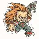 chucky tattoo design idea