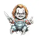 chucky tattoo design idea