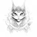 kuromi  tattoo design idea