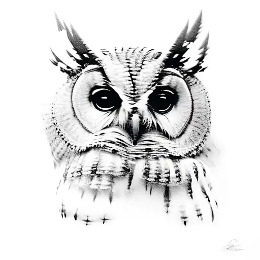 A Gothic cathedral on fire from which an owl emerges tattoo design idea