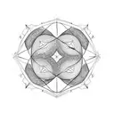 I jeed a tattoo that resembles our family in lines and circles of 2 boys and husband and wife in lones and corcles tattoo design idea