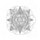 I jeed a tattoo that resembles our family in lines and circles of 2 boys and husband and wife in lones and corcles tattoo design idea