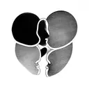 I need a tattoo that resembles our family of 2 boys and husband and wife in lines and circles abstract tattoo design idea