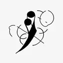 I need a tattoo that resembles our family of 2 boys and husband and wife in lines and circles abstract tattoo design idea