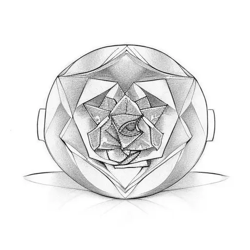 T wedding ring tattoo design idea