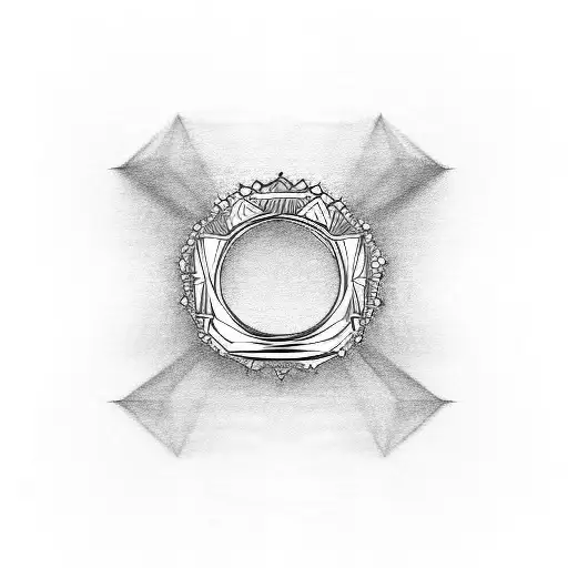 wedding ring t tattoo design idea