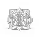 T wedding ring tattoo design idea