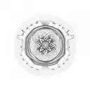 T wedding ring tattoo design idea