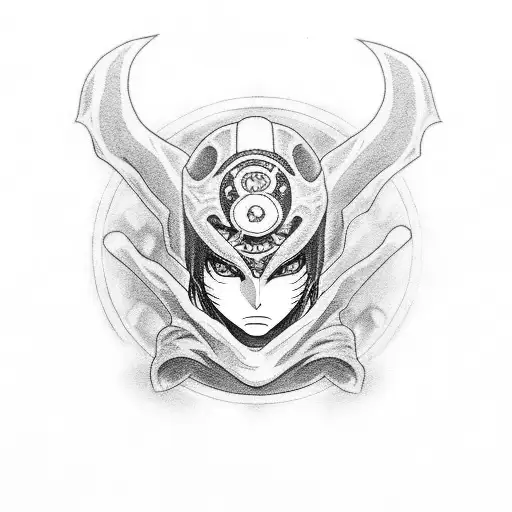 Itachi e corvos tattoo design idea